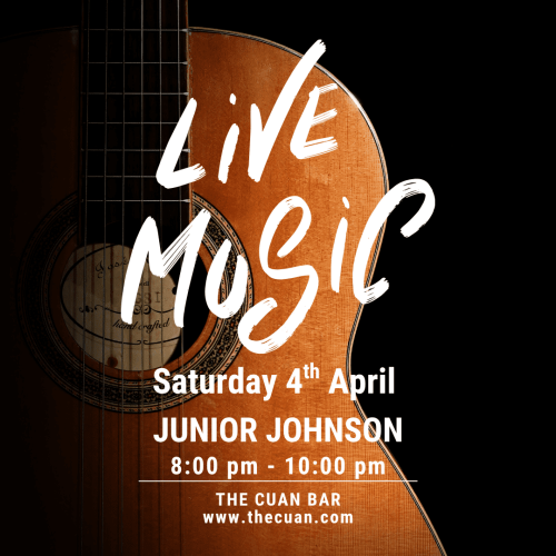 Black White Photocentric Live Music Poster (500 x 500 px) (Instagram Post)